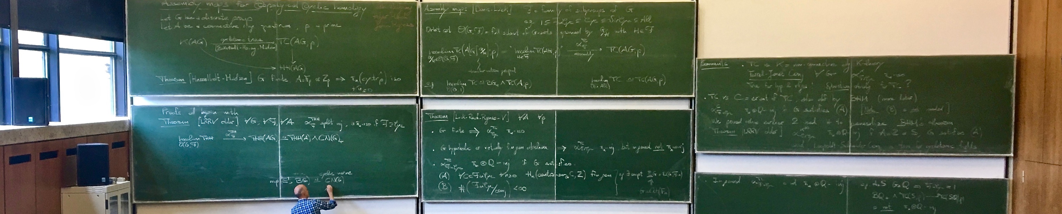 Photo of Marco Varisco by David Rosenthal at Wolfgang Lück’s 60th Birthday Conference in Münster